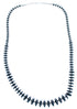 Hematite Genuine Sterling Silver Bead Necklace DX116070